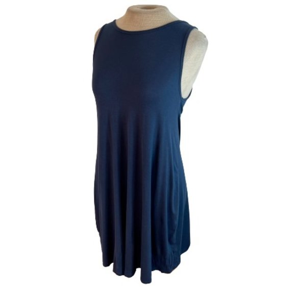 mahina Dresses & Skirts - Mahina Knit Tank Dress Blue S Small